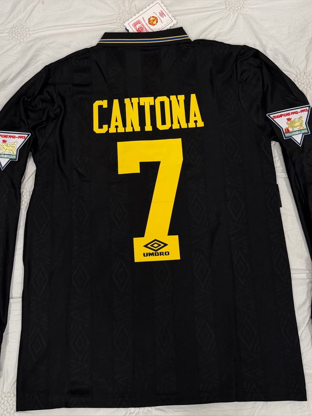 Umbro Manchester United 1992/1993 soccer Jersey Cantona #7 Size L